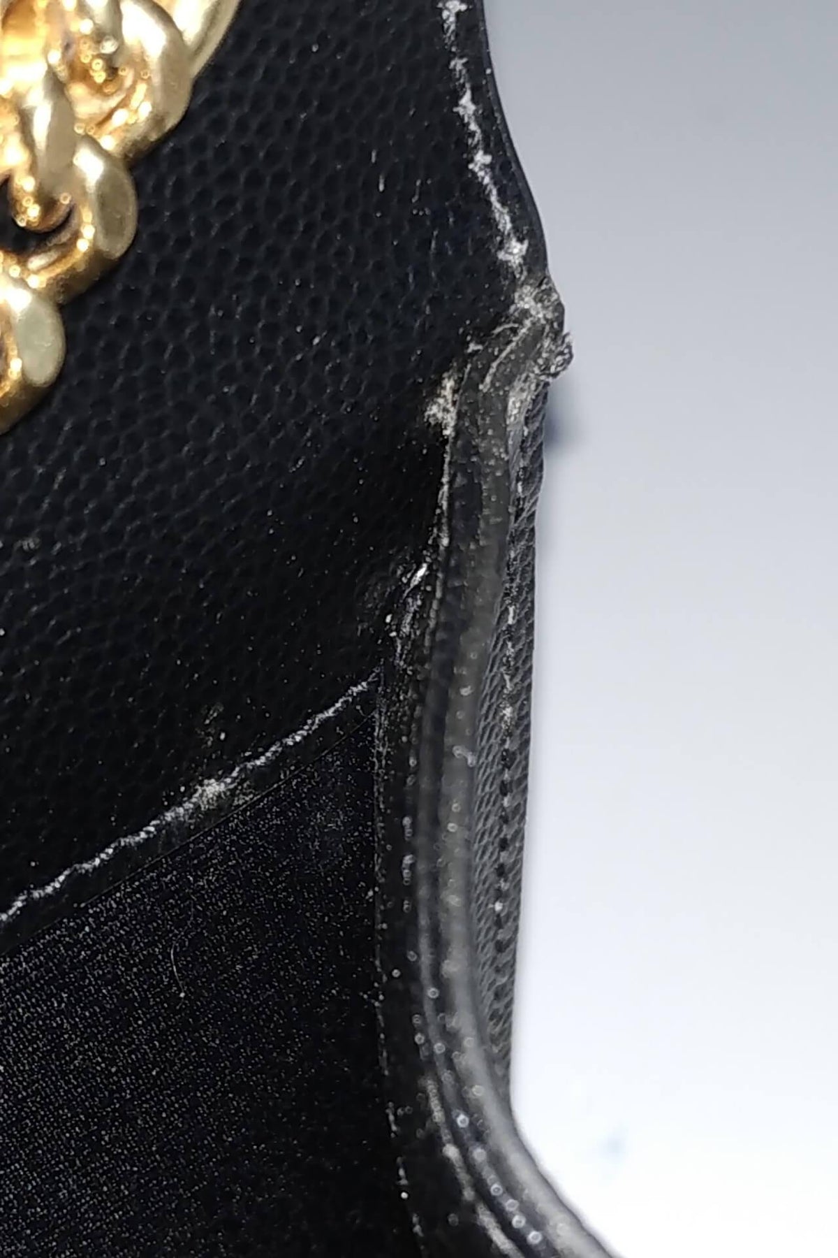 Monogram Medium Kate Black with Gold Hardware