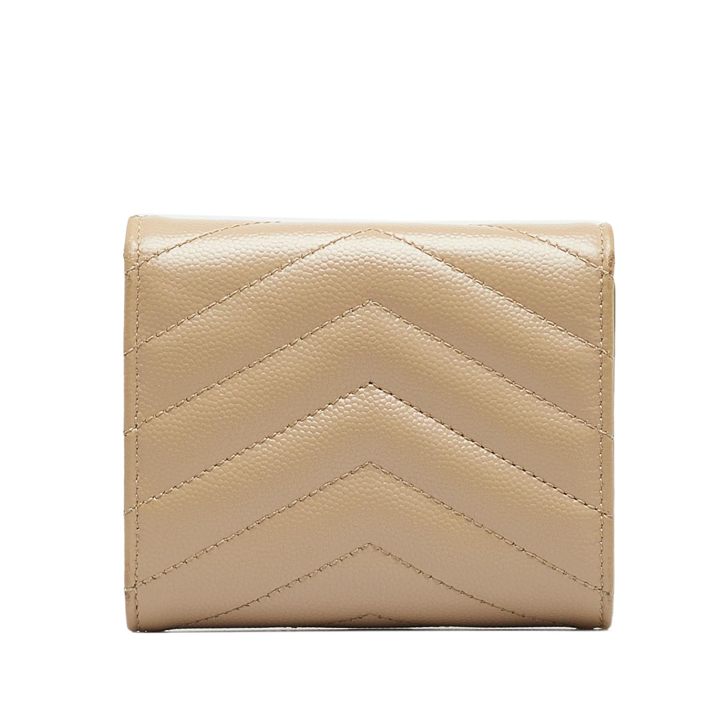 Saint Laurent Monogram V Stitch Wallet (SHG-tPcMVa