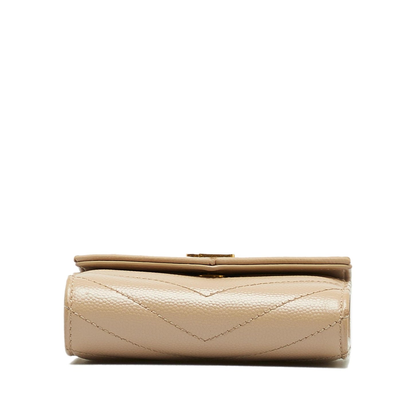 Saint Laurent Monogram V Stitch Wallet (SHG-tPcMVa
