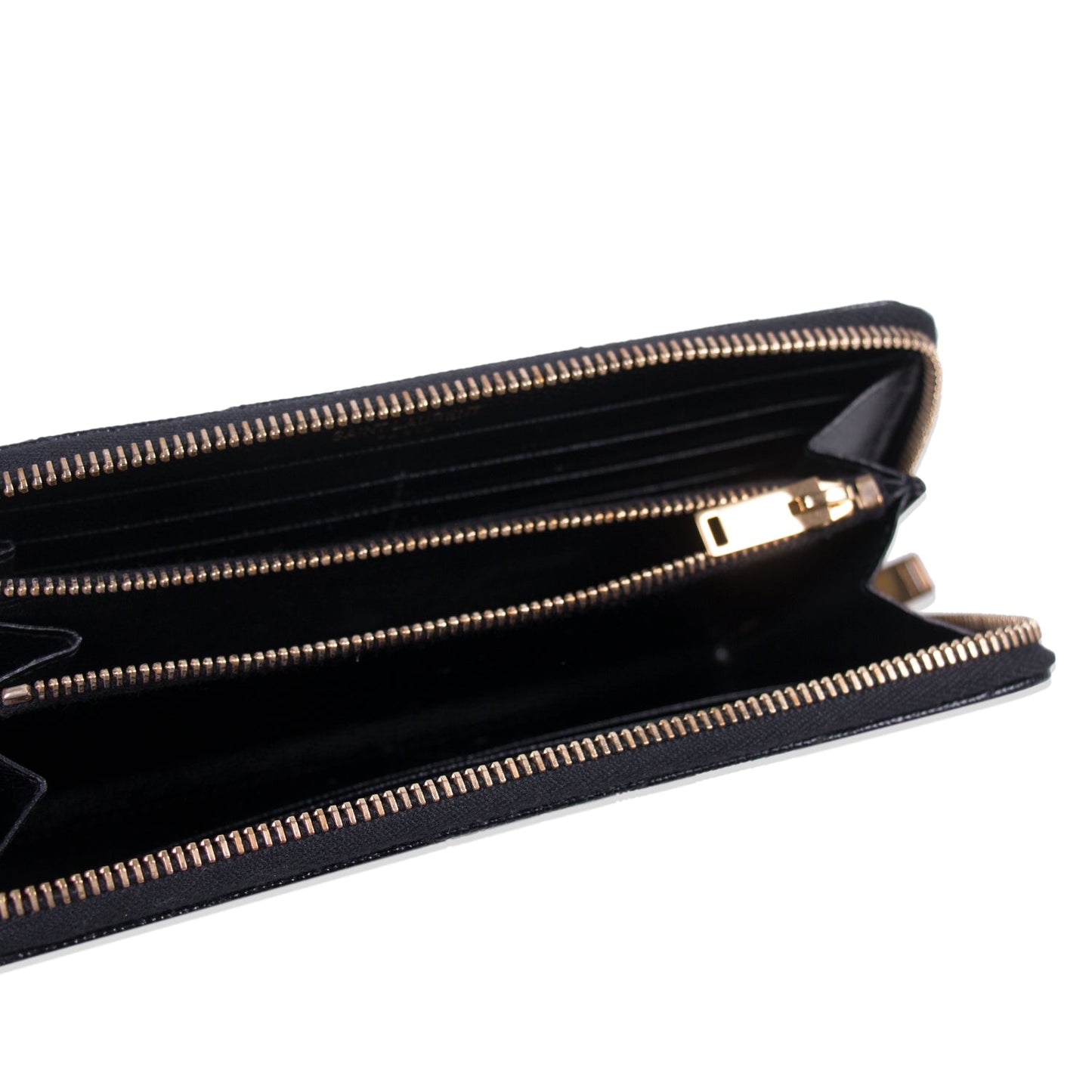 Saint Laurent Monogram Zip Around Wallet