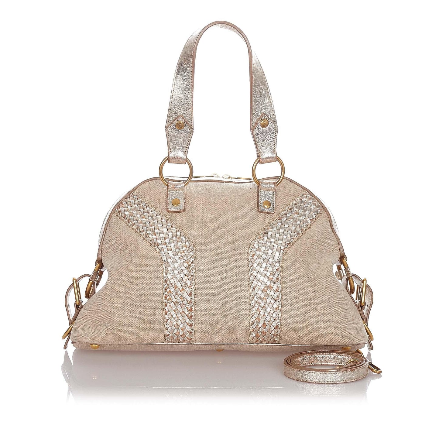 Saint Laurent Muse Canvas Satchel (SHG-22885