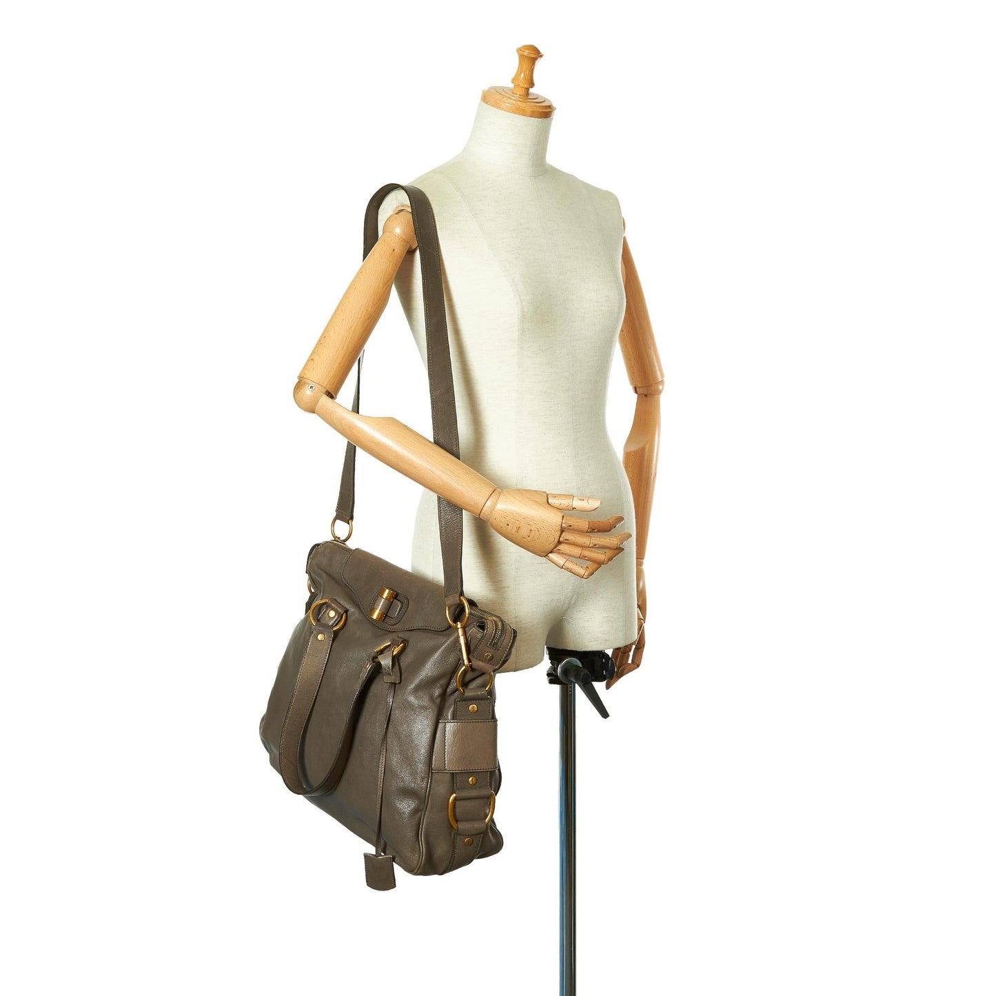 Saint Laurent Muse Leather Satchel (SHG-37234