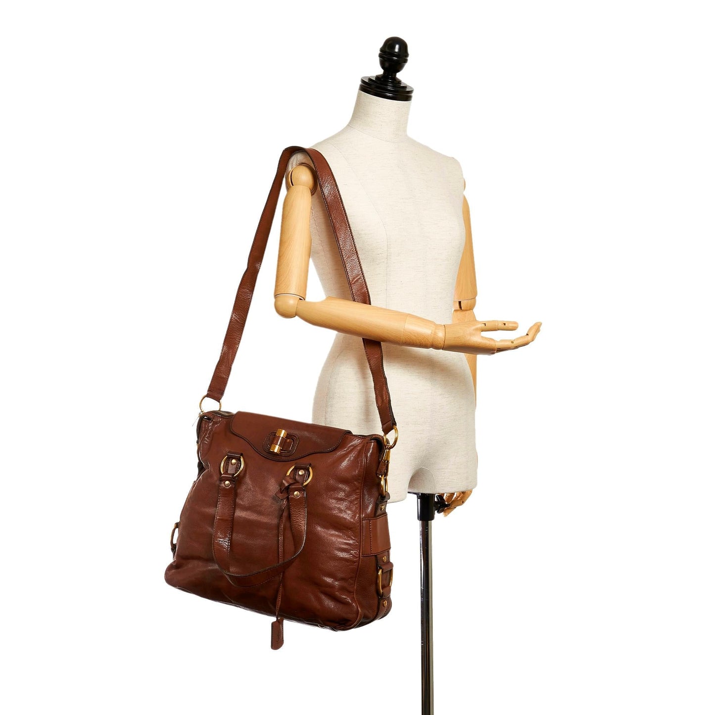 Saint Laurent Muse Leather Satchel (SHG-37336