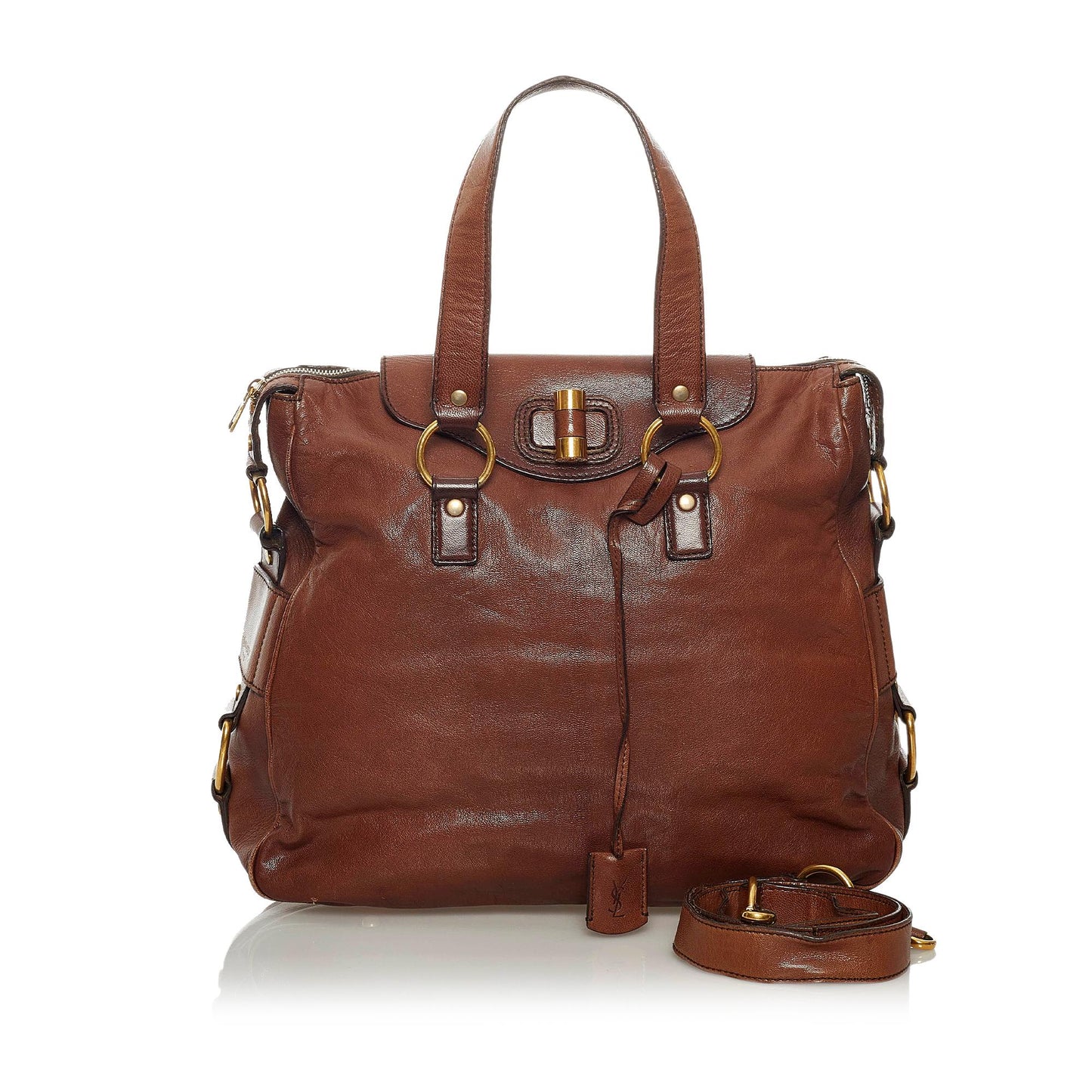 Saint Laurent Muse Leather Satchel (SHG-37336