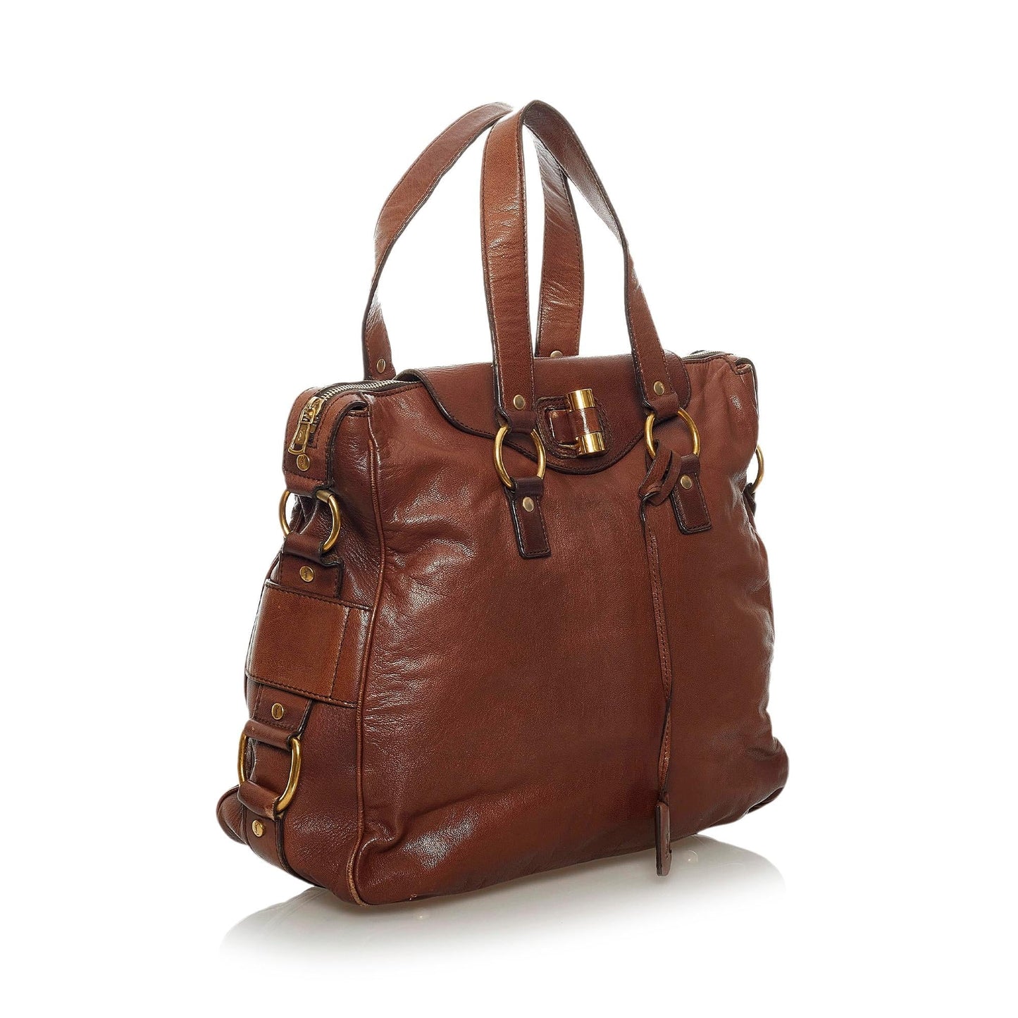 Saint Laurent Muse Leather Satchel (SHG-37336
