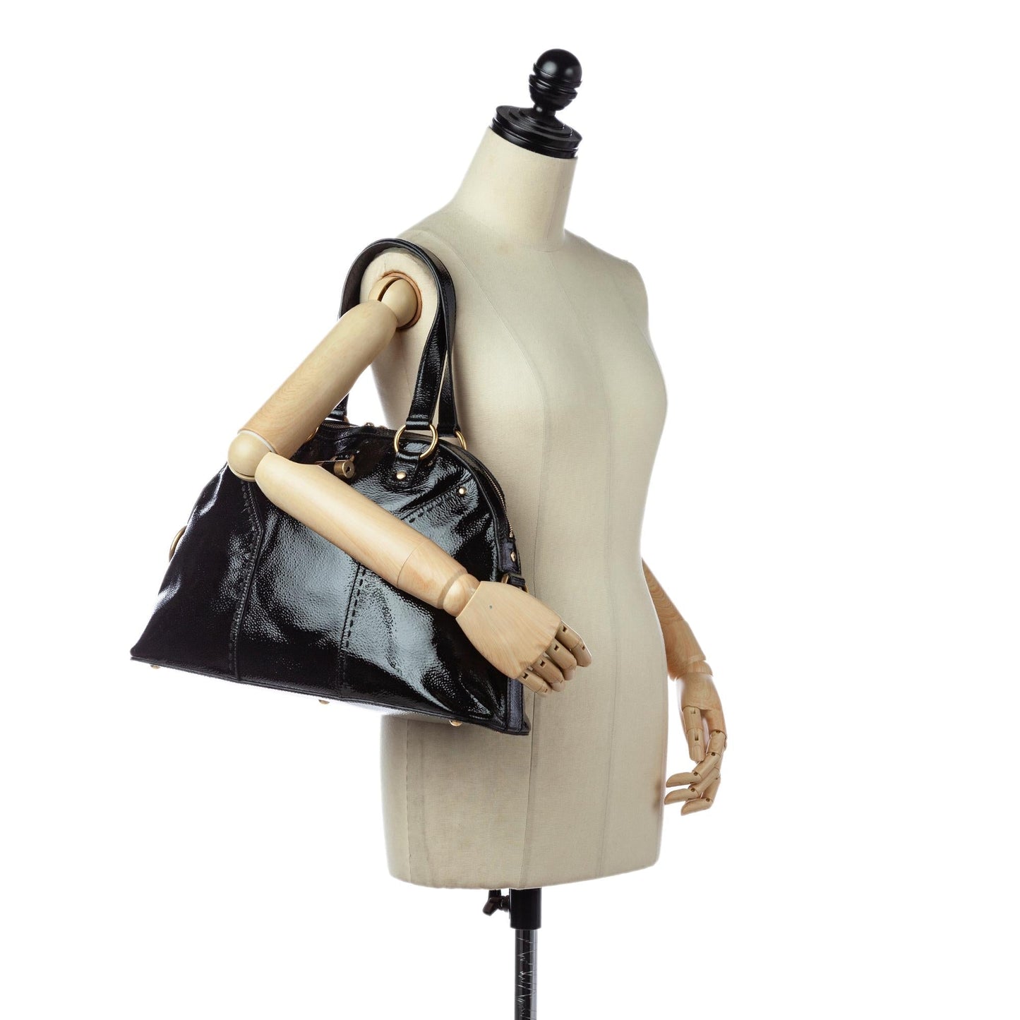 Saint Laurent Muse Patent Leather Handbag (SHG-25592