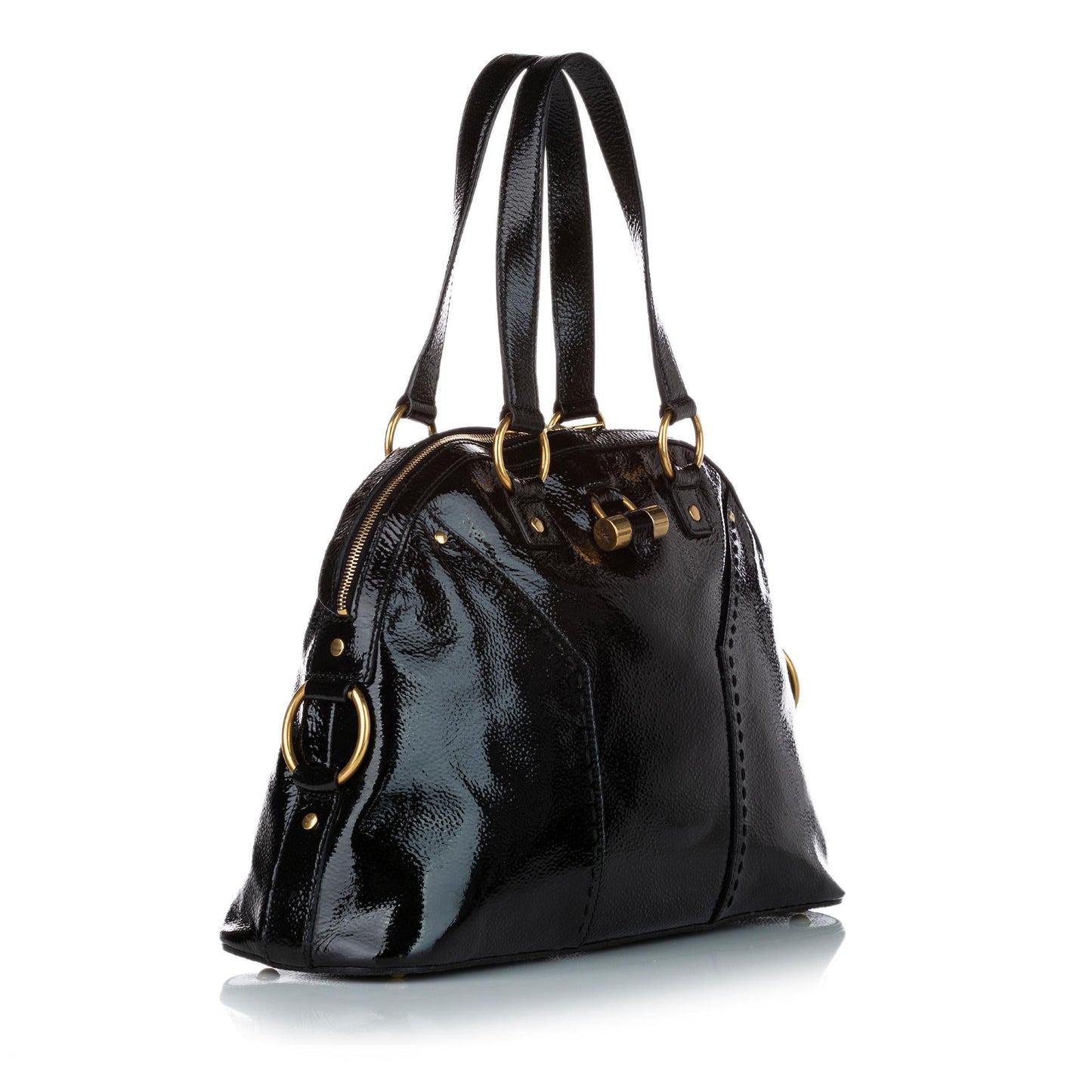 Saint Laurent Muse Patent Leather Handbag (SHG-25592