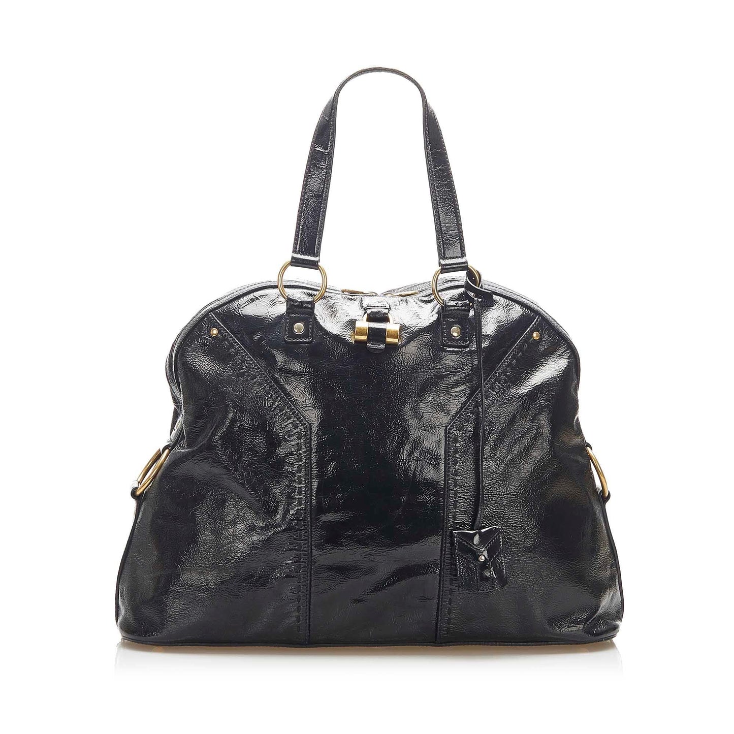 Saint Laurent Muse Patent Leather Shoulder Bag (SHG-22313
