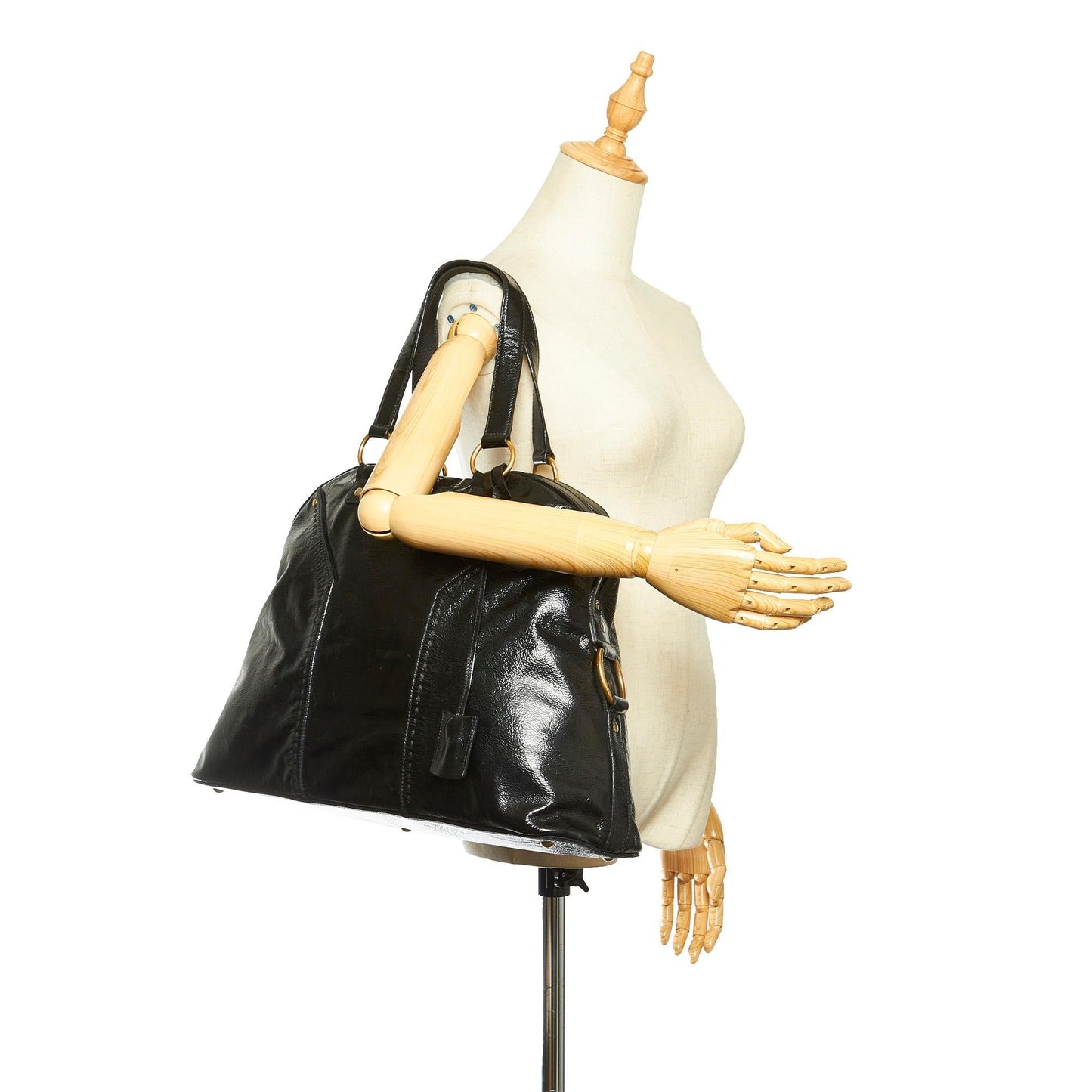 Saint Laurent Muse Patent Leather Shoulder Bag (SHG-22313