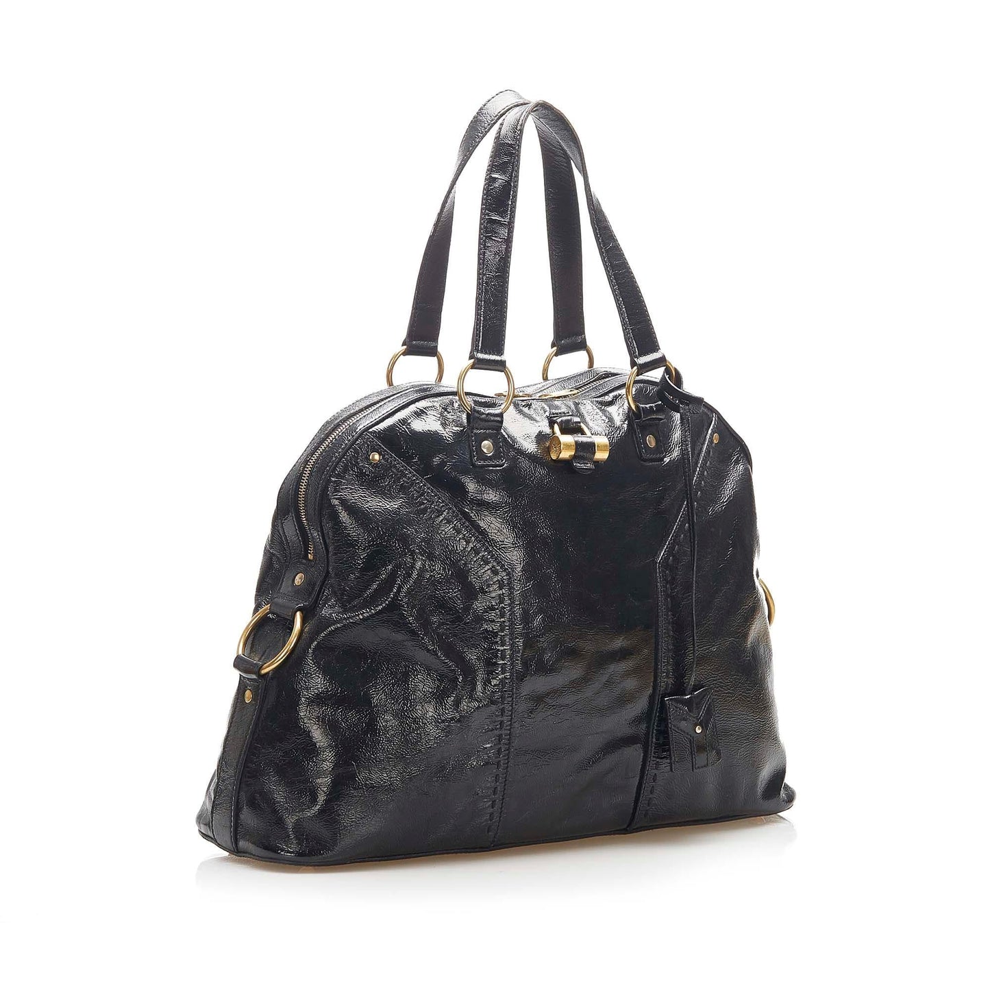 Saint Laurent Muse Patent Leather Shoulder Bag (SHG-22313