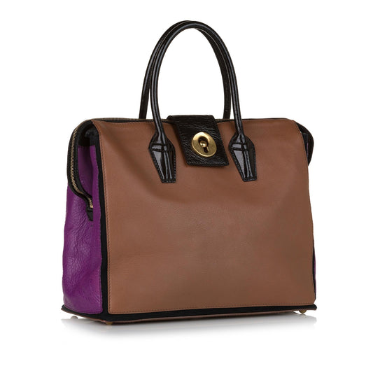 Saint Laurent Muse Two Cabas Leather Tote (SHG-34926