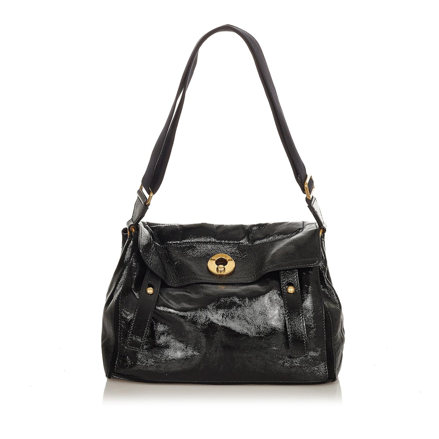 Saint Laurent Muse Two Patent Leather Crossbody (SHG-31896