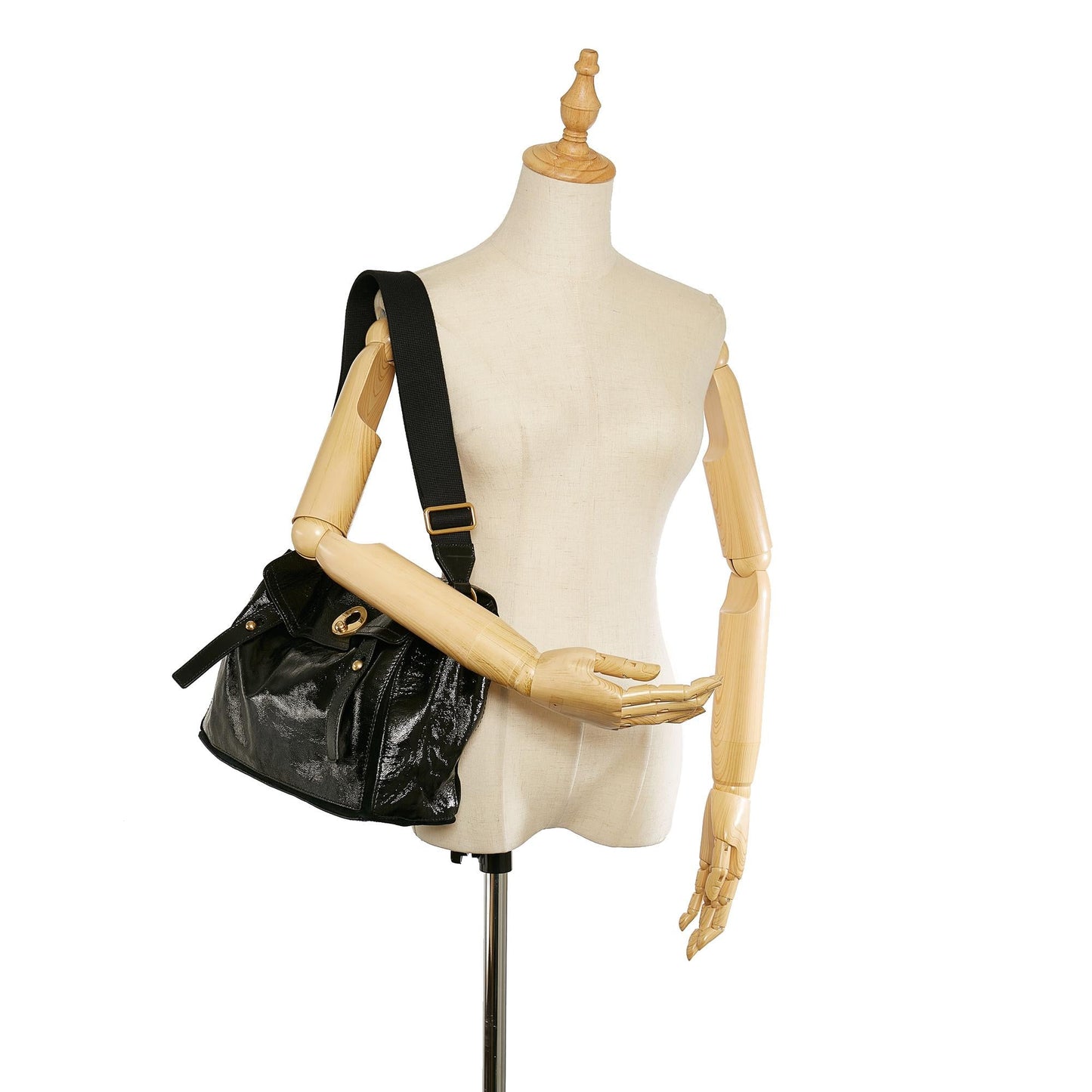 Saint Laurent Muse Two Patent Leather Crossbody (SHG-31896