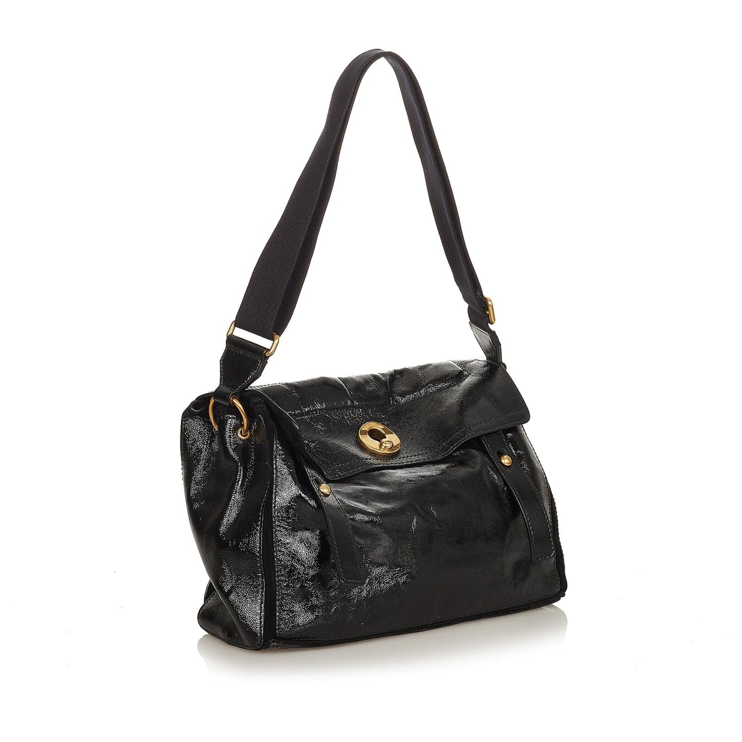 Saint Laurent Muse Two Patent Leather Crossbody (SHG-31896