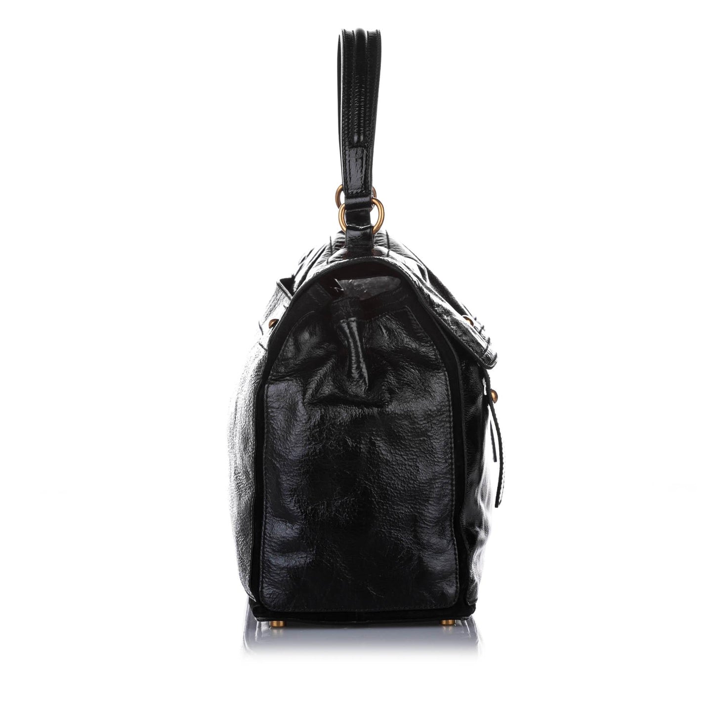 Saint Laurent Muse Two Patent Leather Handbag (SHG-22757