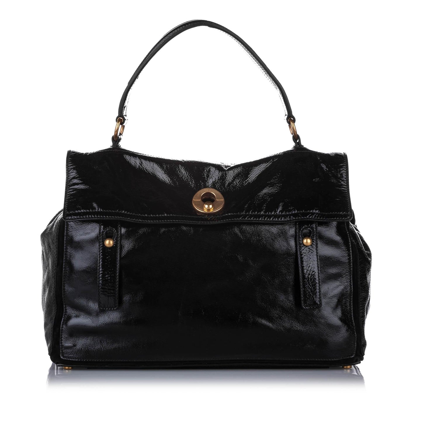 Saint Laurent Muse Two Patent Leather Handbag (SHG-22757