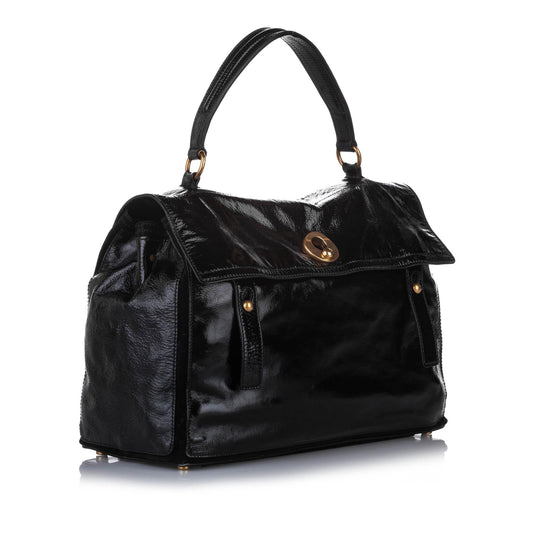 Saint Laurent Muse Two Patent Leather Handbag (SHG-22757