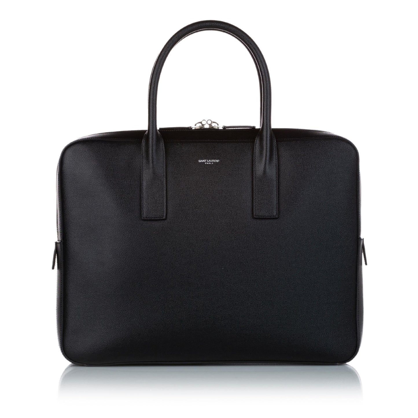 Saint Laurent Museum Leather Briefcase (SHG-31559