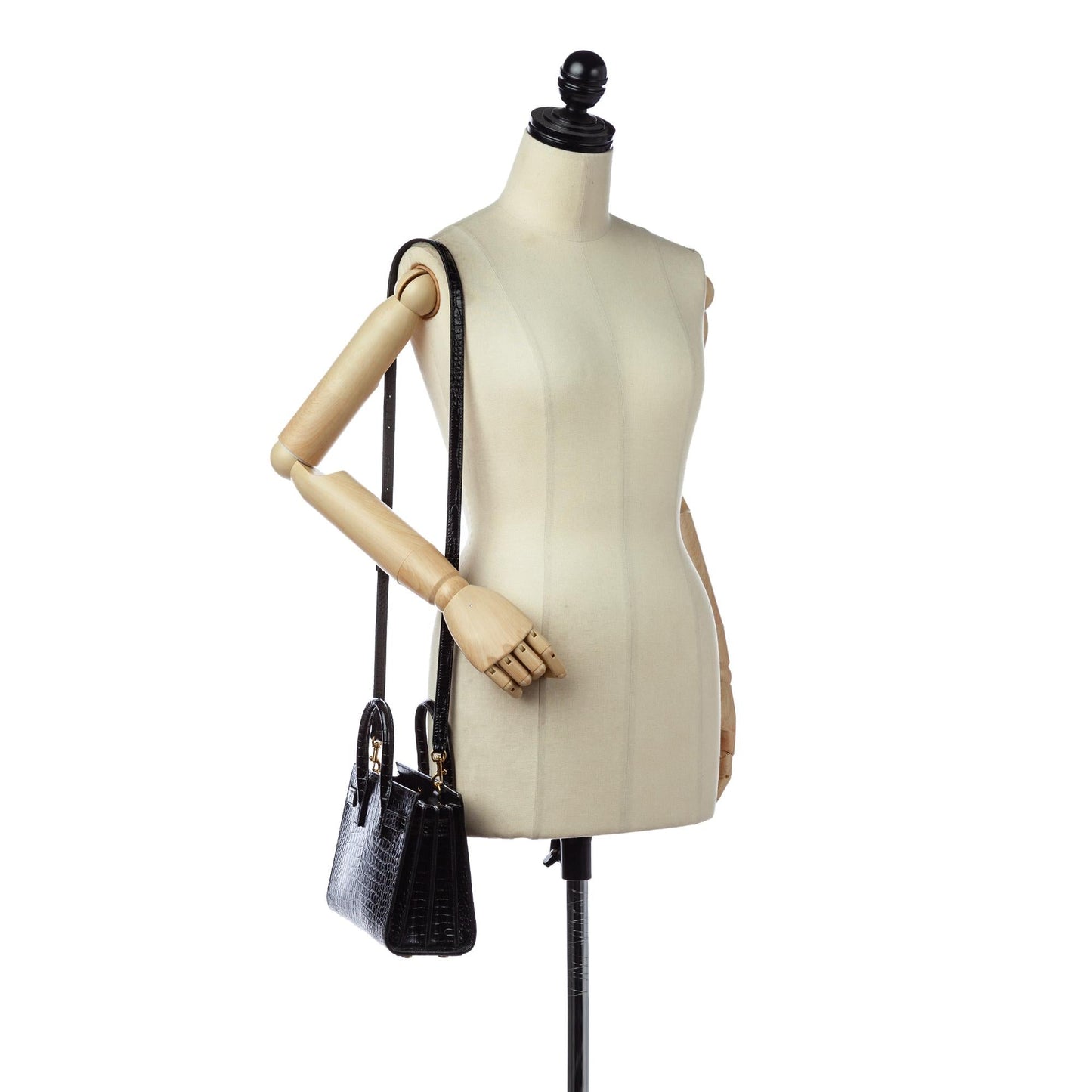 Saint Laurent Nano Sac De Jour Embossed Leather Satchel (SHG-25199