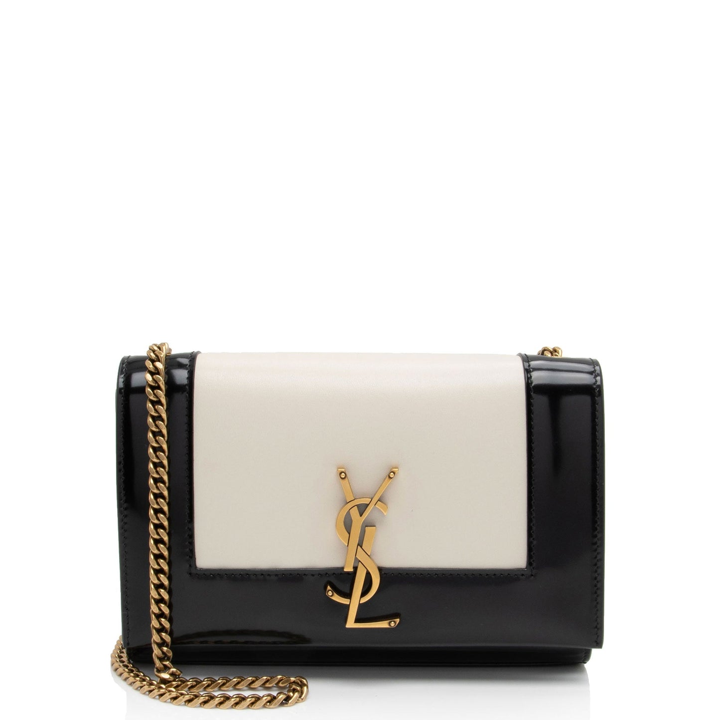 Saint Laurent Nappa Leather Bicolor Kate Small Shoulder Bag hS0ZpJ