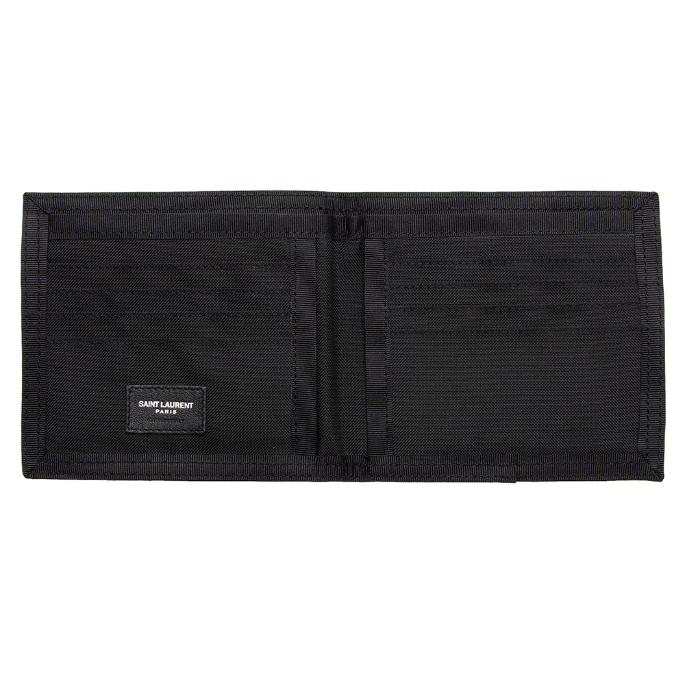 Saint Laurent Canvas Palm Tree Bifold Wallet 17875