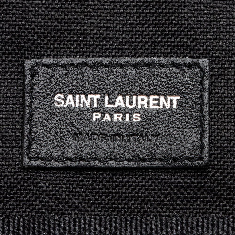 Saint Laurent Canvas Palm Tree Bifold Wallet 17875