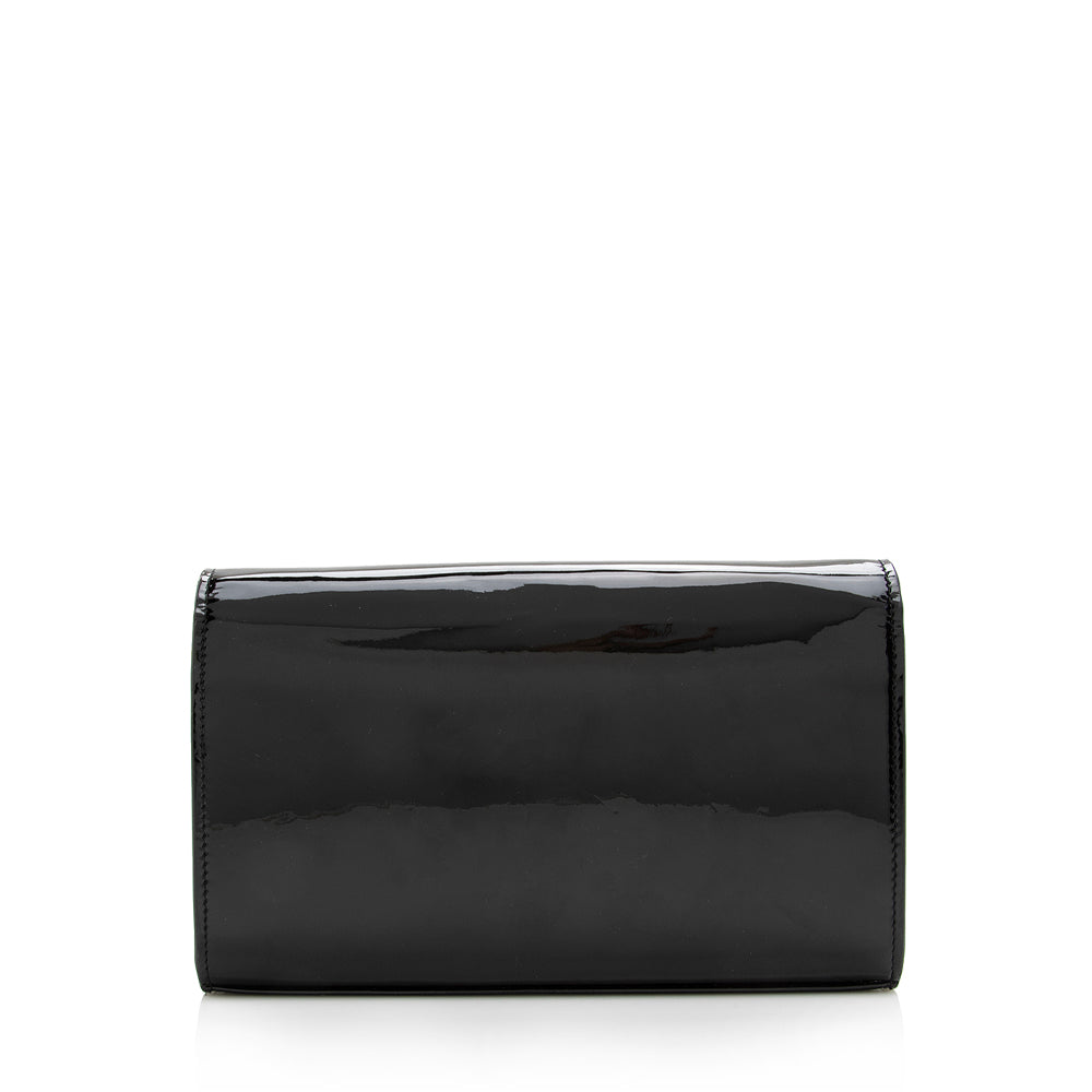Saint Laurent Patent Calfskin Monogram Kate Wallet on Chain Bag 18096