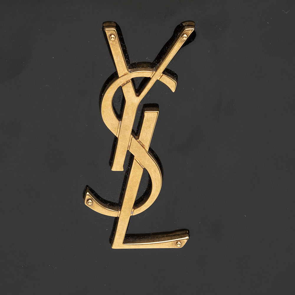 Saint Laurent Patent Calfskin Monogram Kate Wallet on Chain Bag 18096