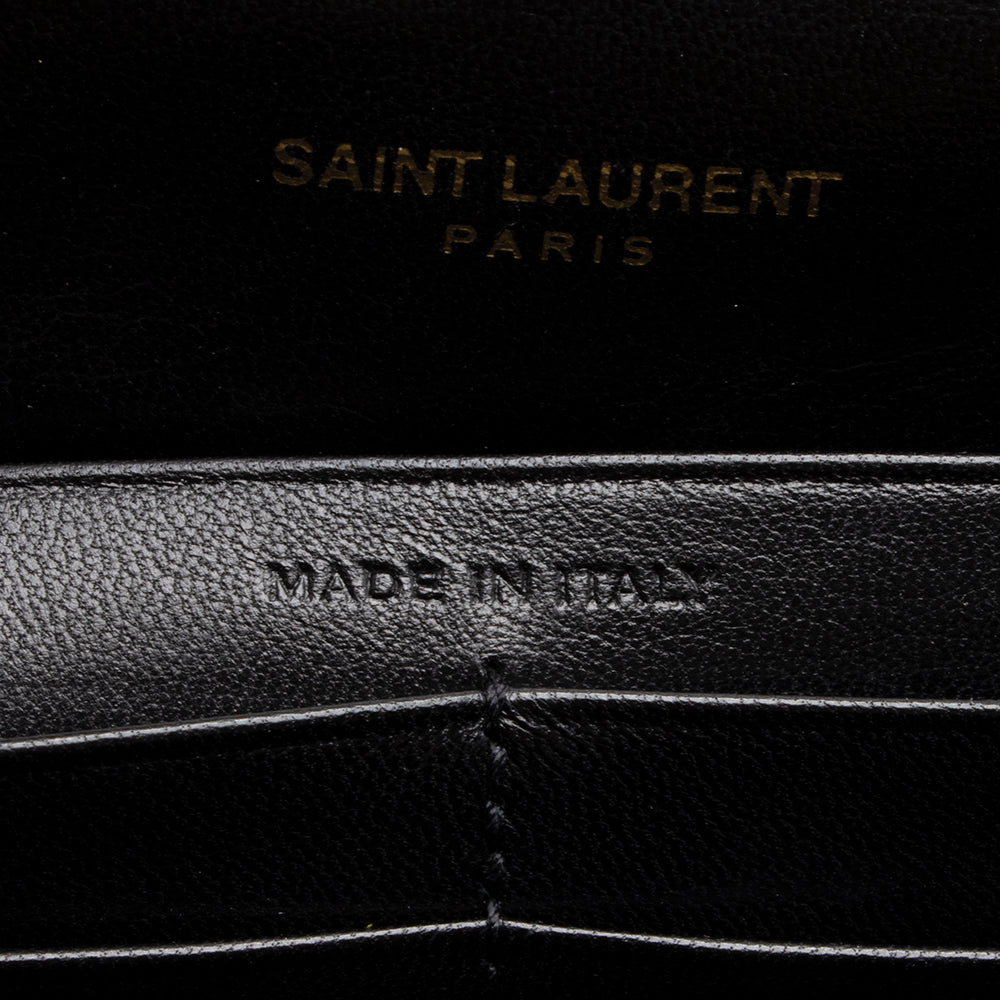 Saint Laurent Patent Calfskin Monogram Kate Wallet on Chain Bag 18096
