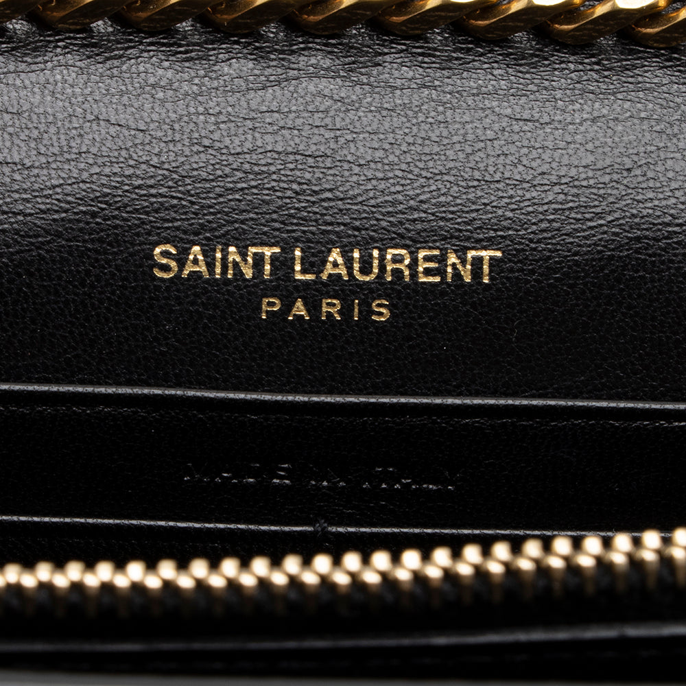 Saint Laurent Patent Calfskin Monogram Kate Wallet on Chain Bag 18096