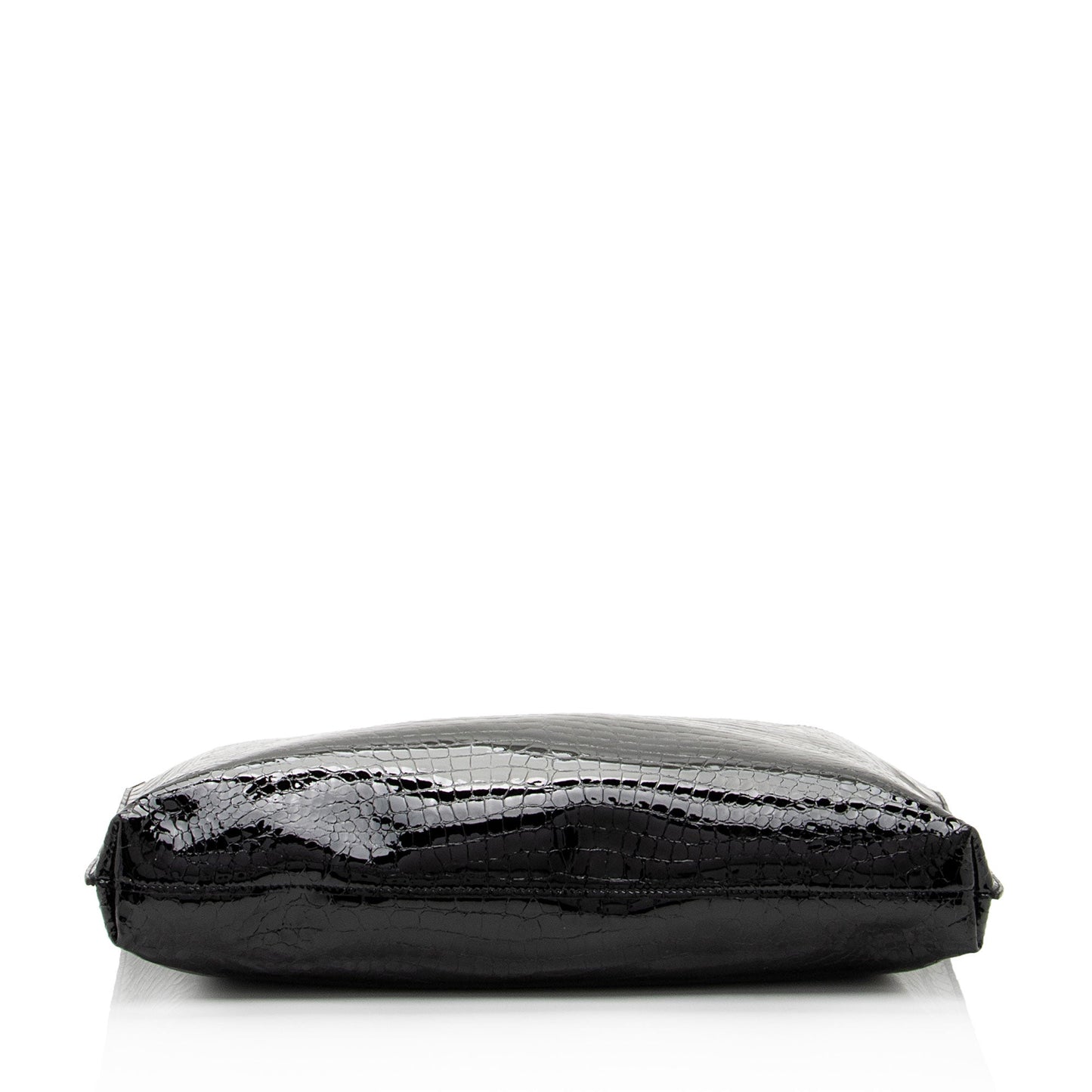 Saint Laurent Patent Croc Embossed Leather Suzanne Medium Hobo ob9qRW