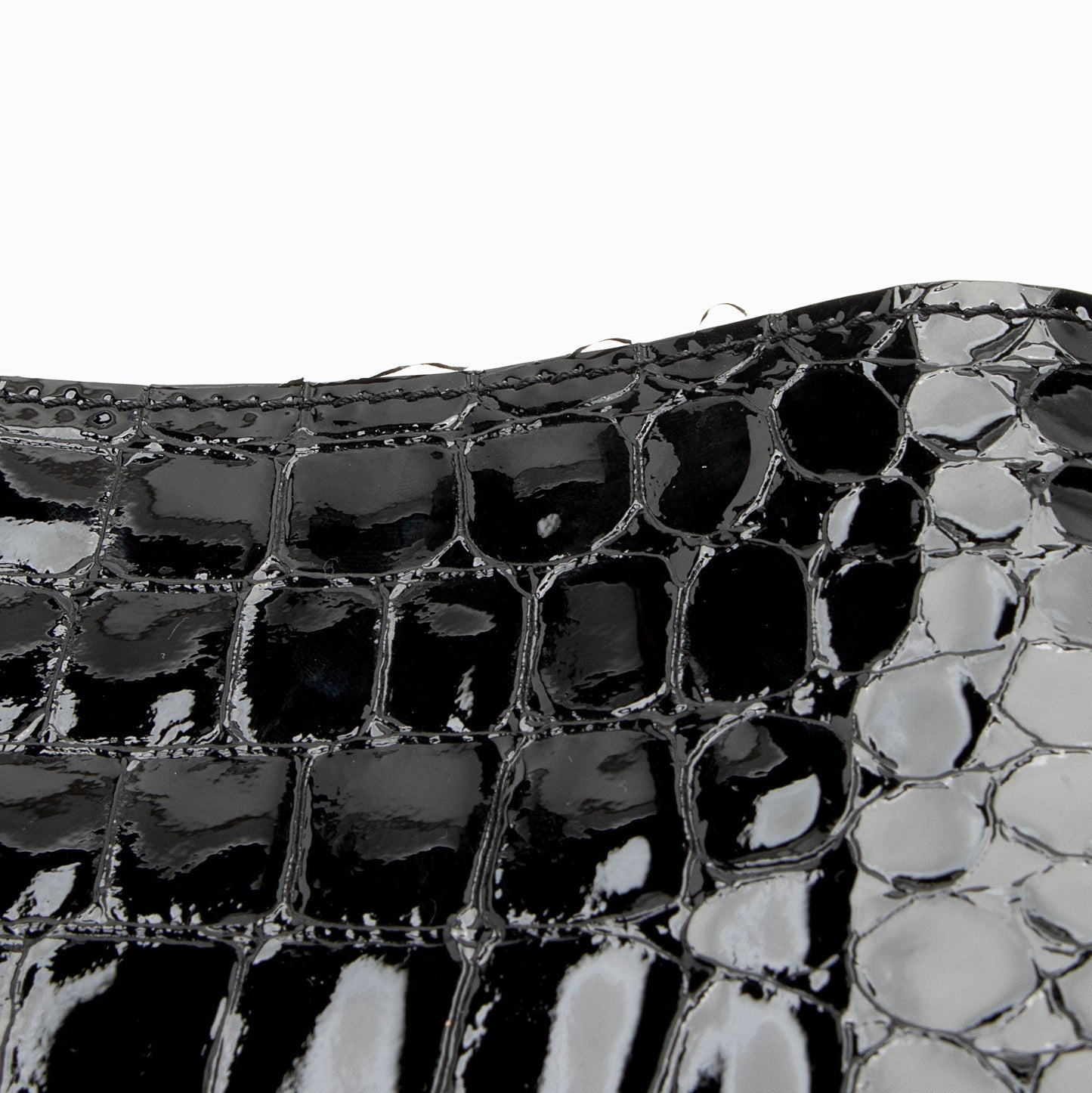 Saint Laurent Patent Croc Embossed Leather Suzanne Medium Hobo ob9qRW
