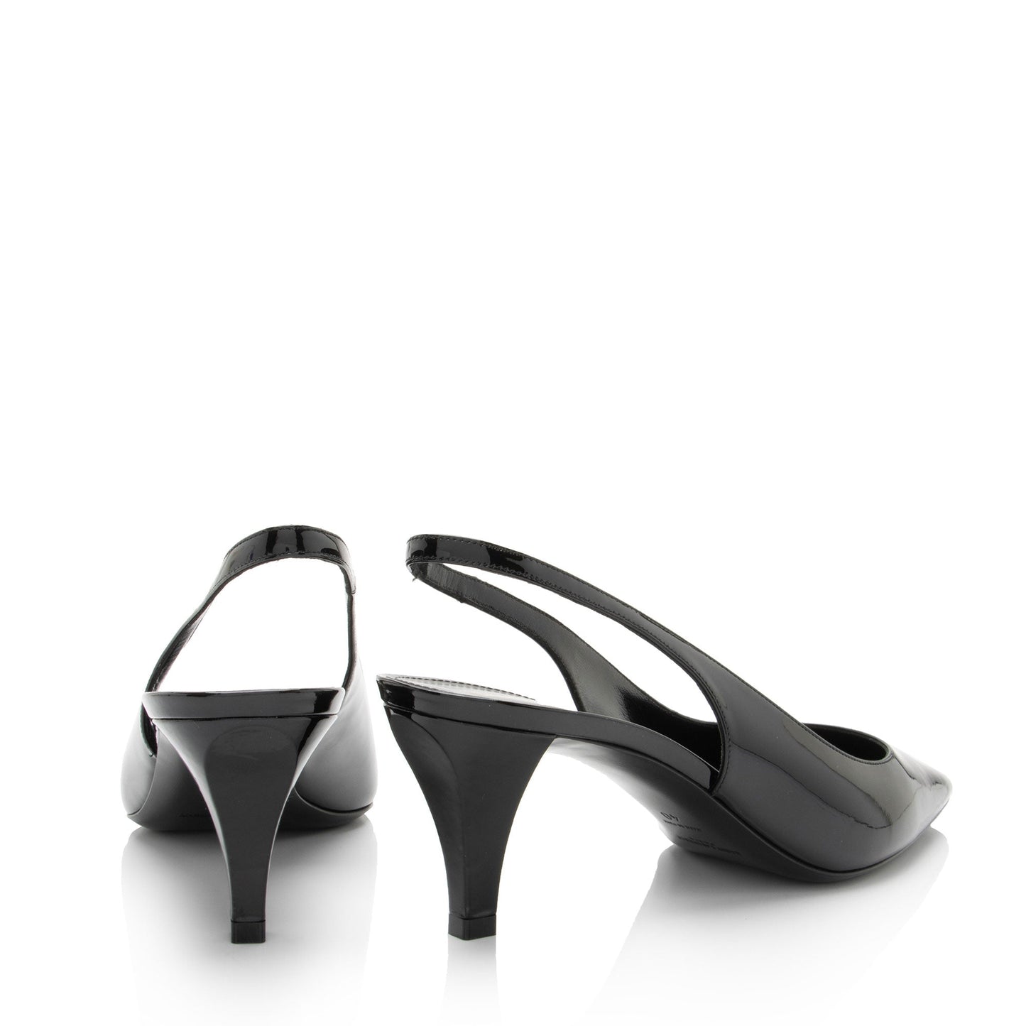 Saint Laurent Patent Leather Carole Slingback Pumps - Size 10 / 40 nC31aU