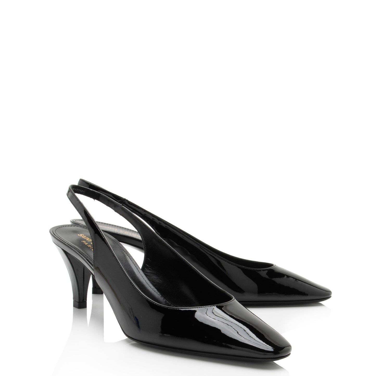 Saint Laurent Patent Leather Carole Slingback Pumps - Size 10 / 40 nC31aU
