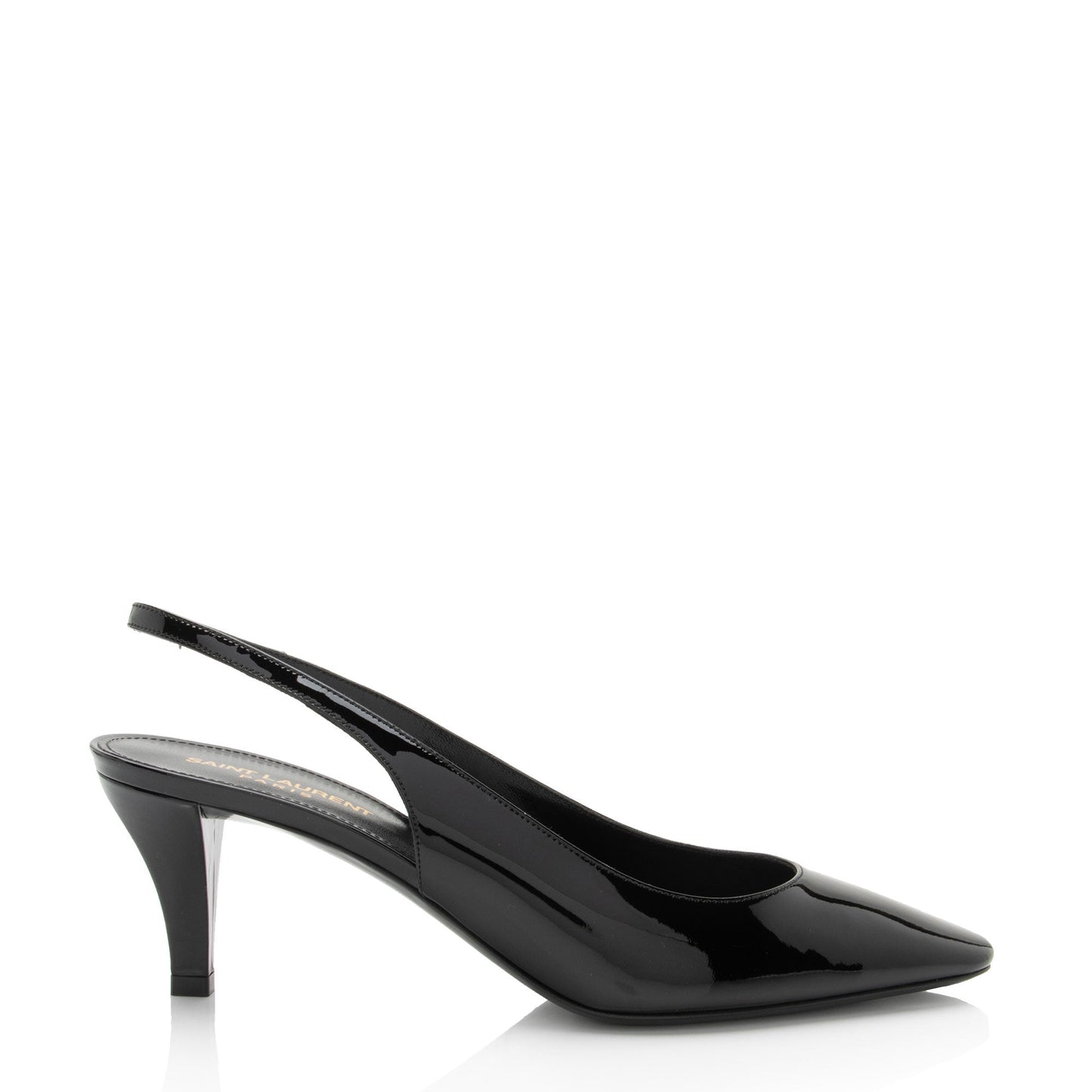 Saint Laurent Patent Leather Carole Slingback Pumps - Size 10 / 40 nC31aU