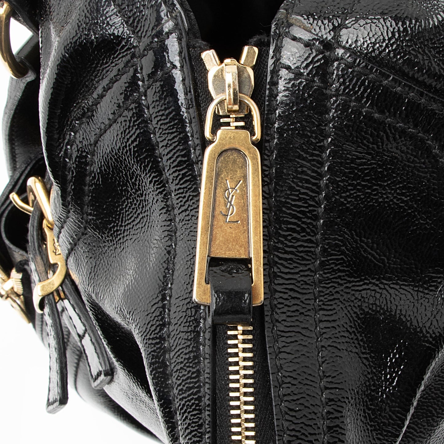 Saint Laurent Patent Leather Downtown Large Tote 23143