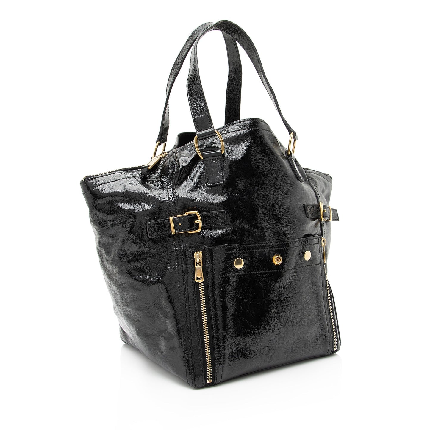 Saint Laurent Patent Leather Downtown Large Tote 23143