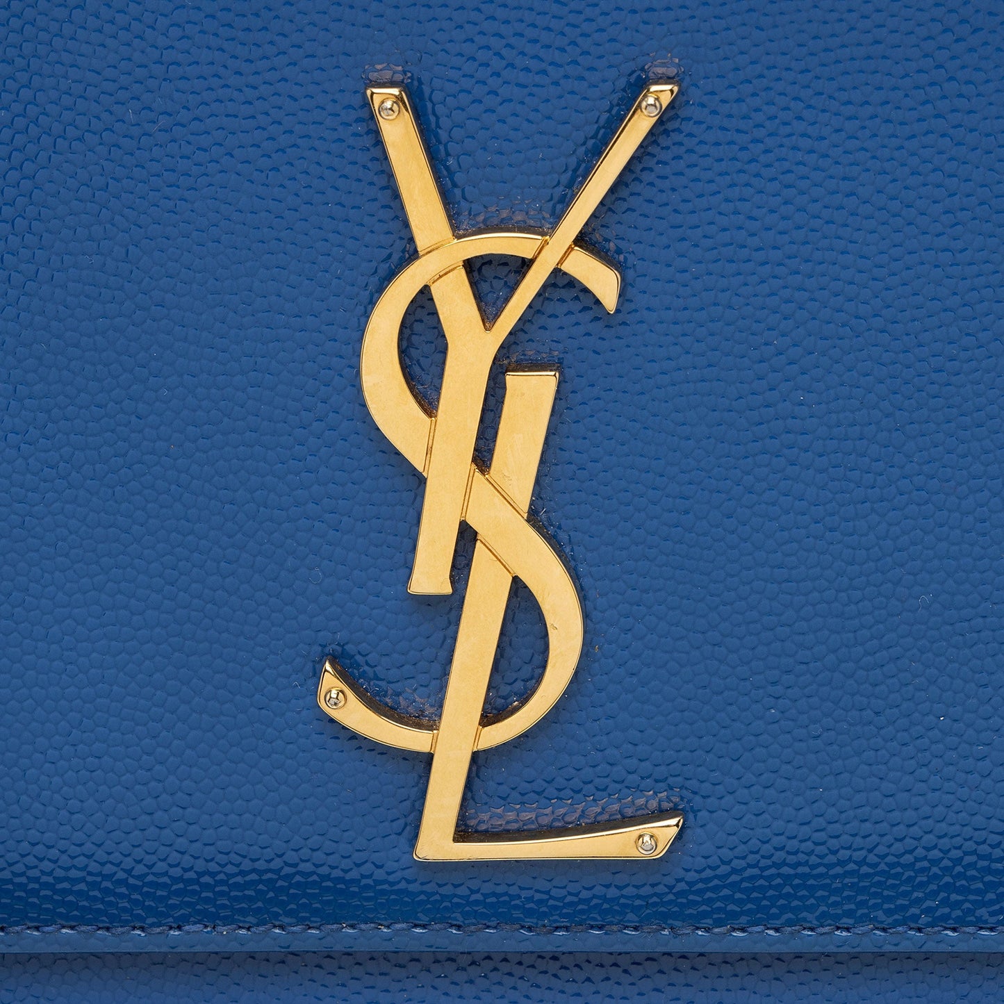 Saint Laurent Patent Leather Grain de Poudre Monogram Kate Clutch S0NwZU