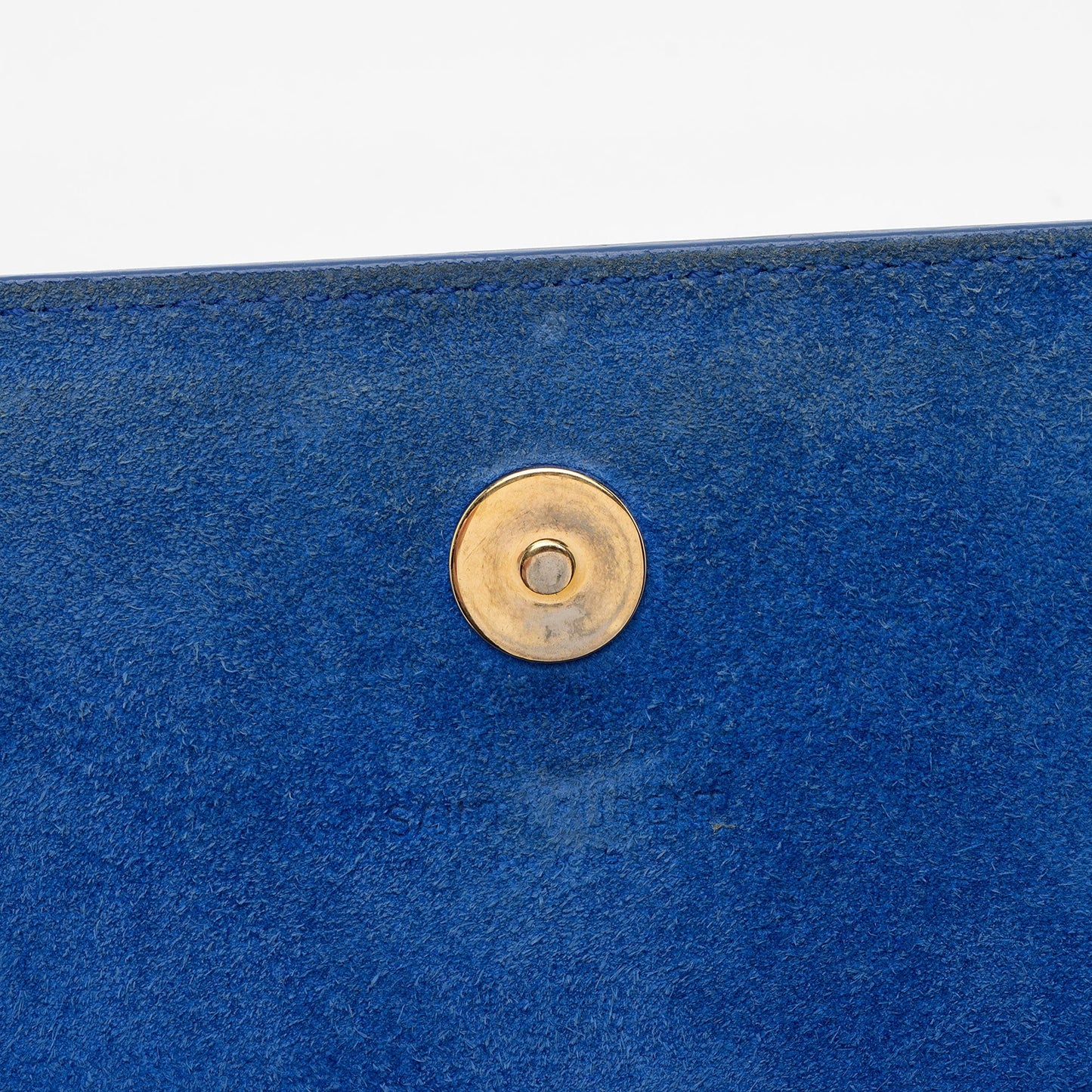 Saint Laurent Patent Leather Grain de Poudre Monogram Kate Clutch S0NwZU