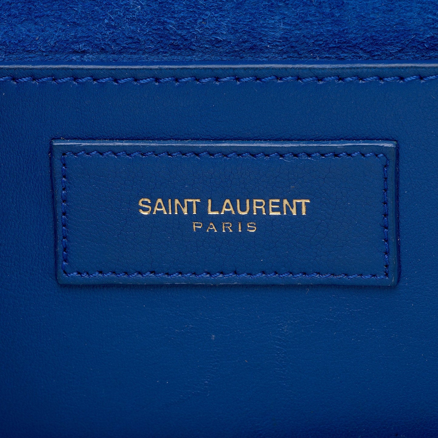 Saint Laurent Patent Leather Grain de Poudre Monogram Kate Clutch S0NwZU