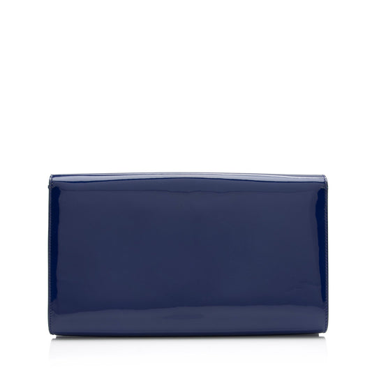 Saint Laurent Patent Leather Monogram Belle de Jour Large Clutch 23930