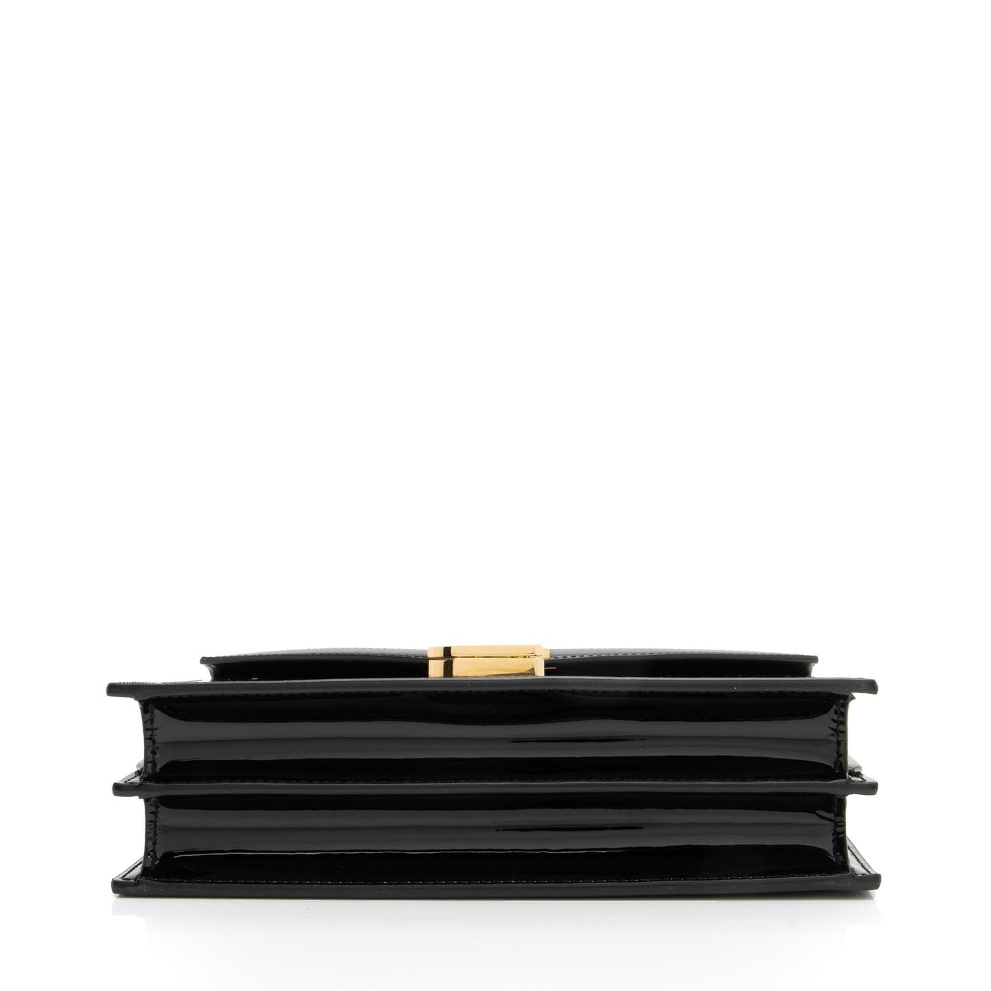 Saint Laurent Patent Leather Monogram Cassandra Medium Chain Bag 23411
