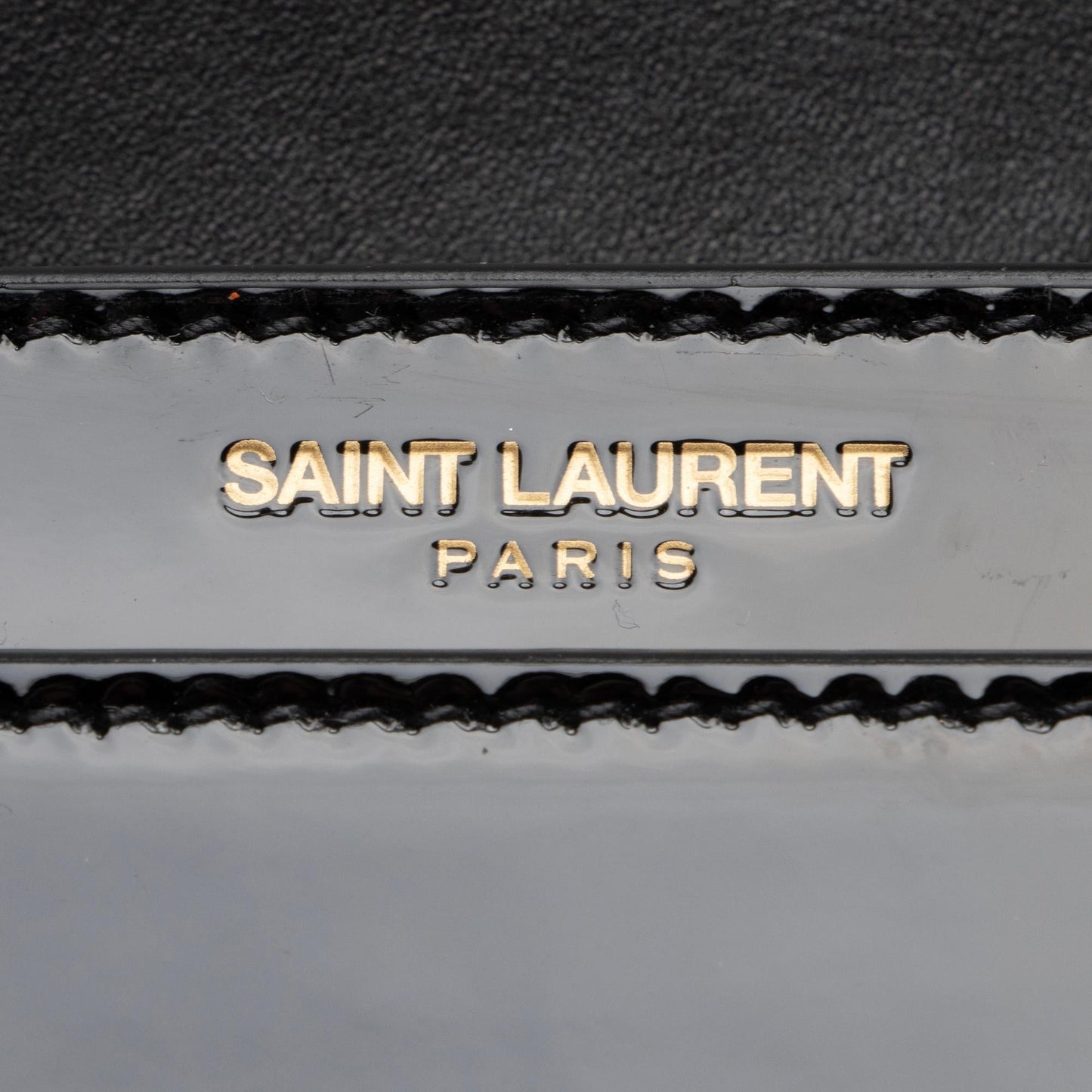 Saint Laurent Patent Leather Monogram Cassandra Medium Chain Bag 23411