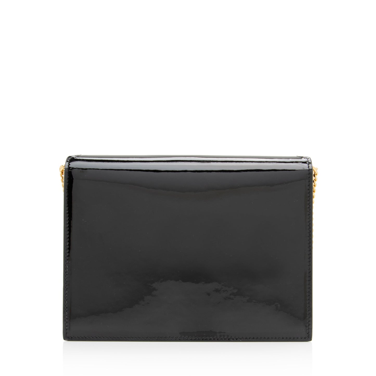 Saint Laurent Patent Leather Monogram Cassandra Medium Chain Bag 23413