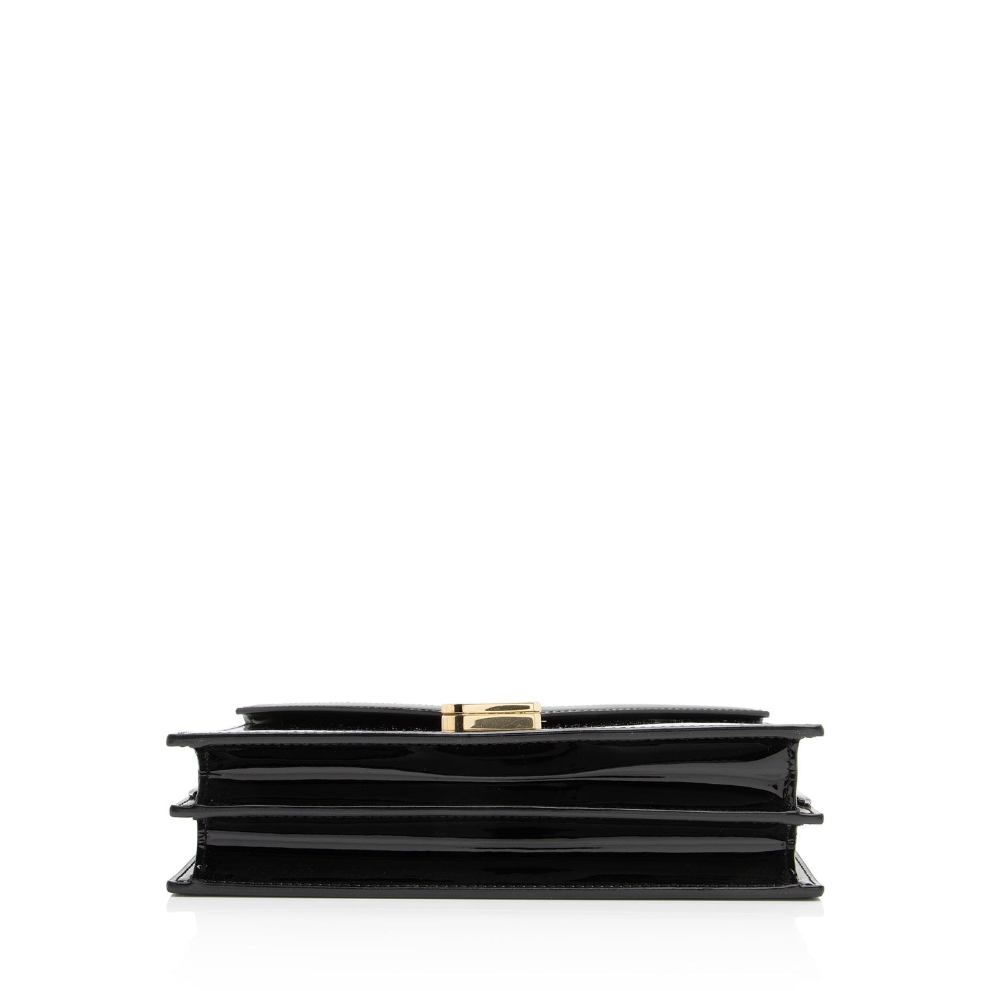 Saint Laurent Patent Leather Monogram Cassandra Medium Chain Bag 23413