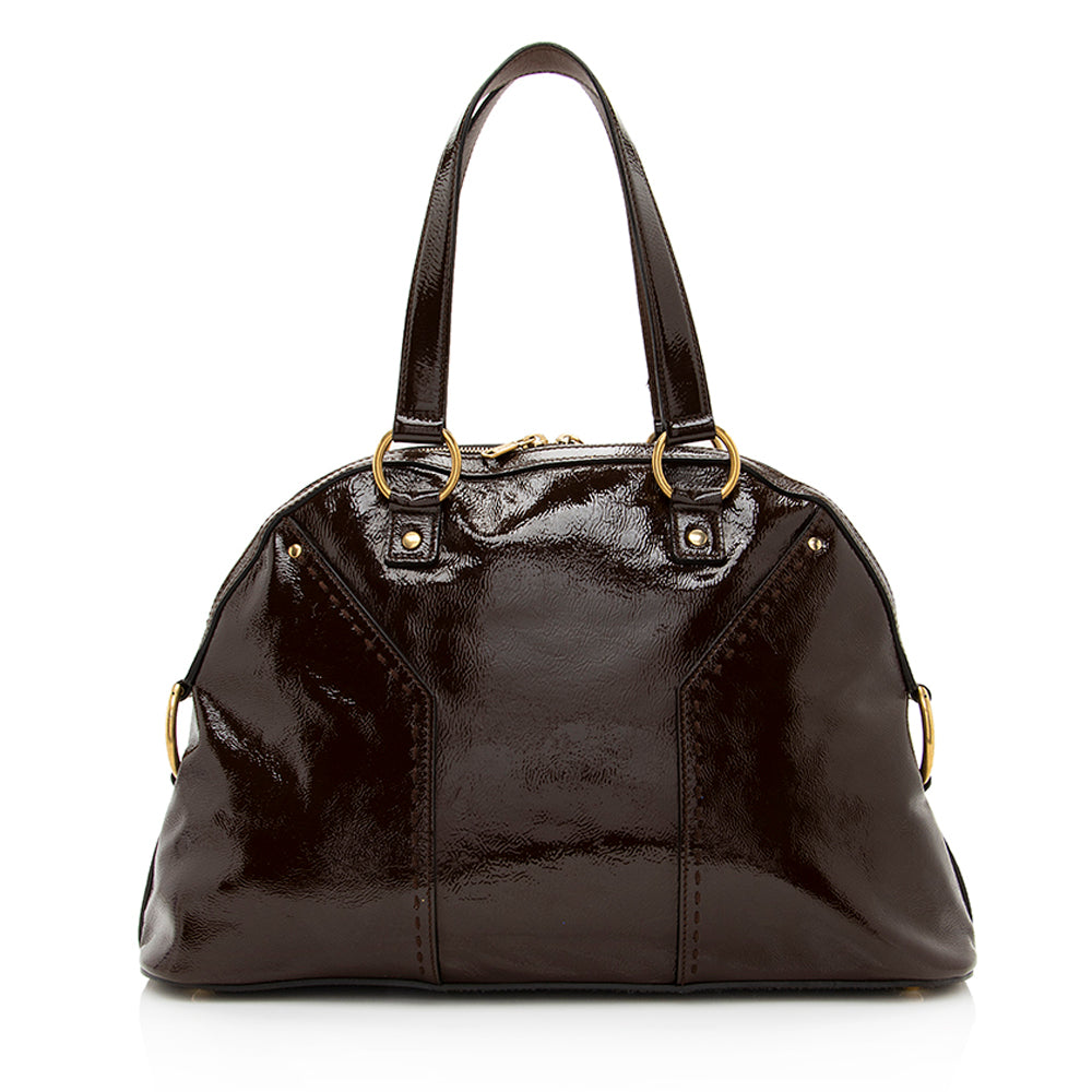 Saint Laurent Patent Leather Muse Large Satchel 19843