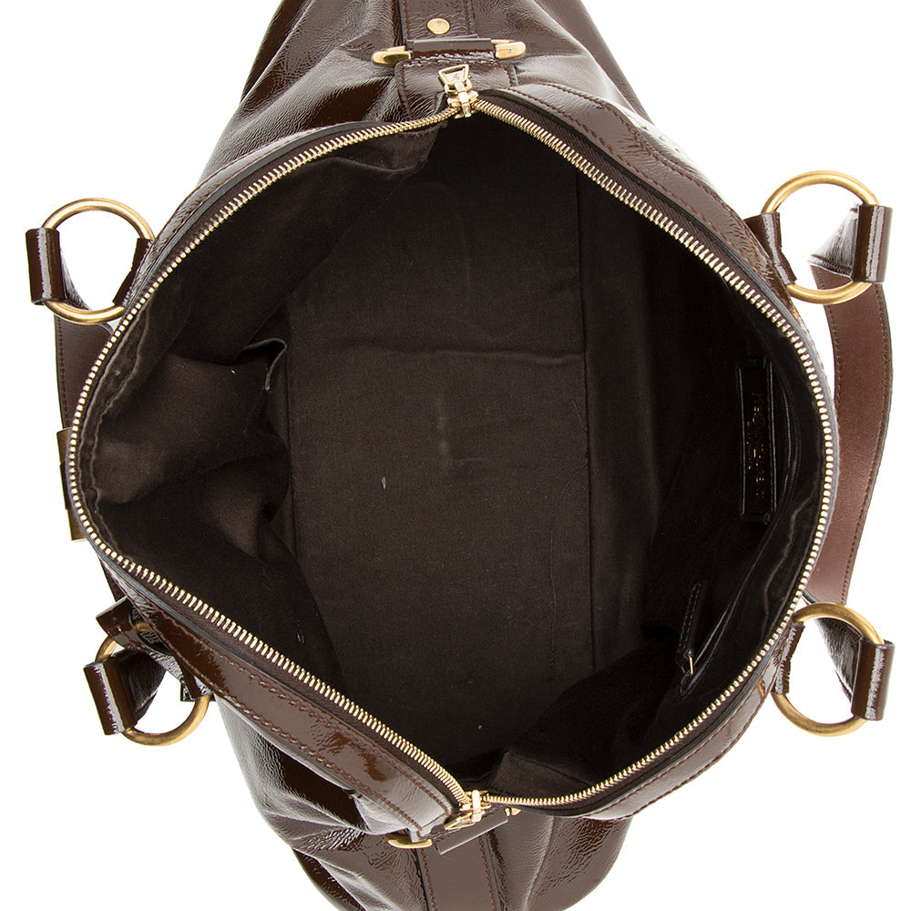 Saint Laurent Patent Leather Muse Large Satchel 19843