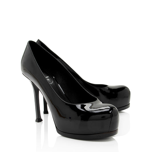 Saint Laurent Patent Leather Tribtoo Pumps - Size 7 / 37 FJ22yT