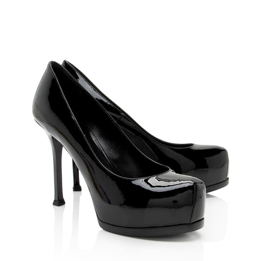 Saint Laurent Patent Leather Tribtoo Pumps - Size 7.5 / 37.5 H85Eb0
