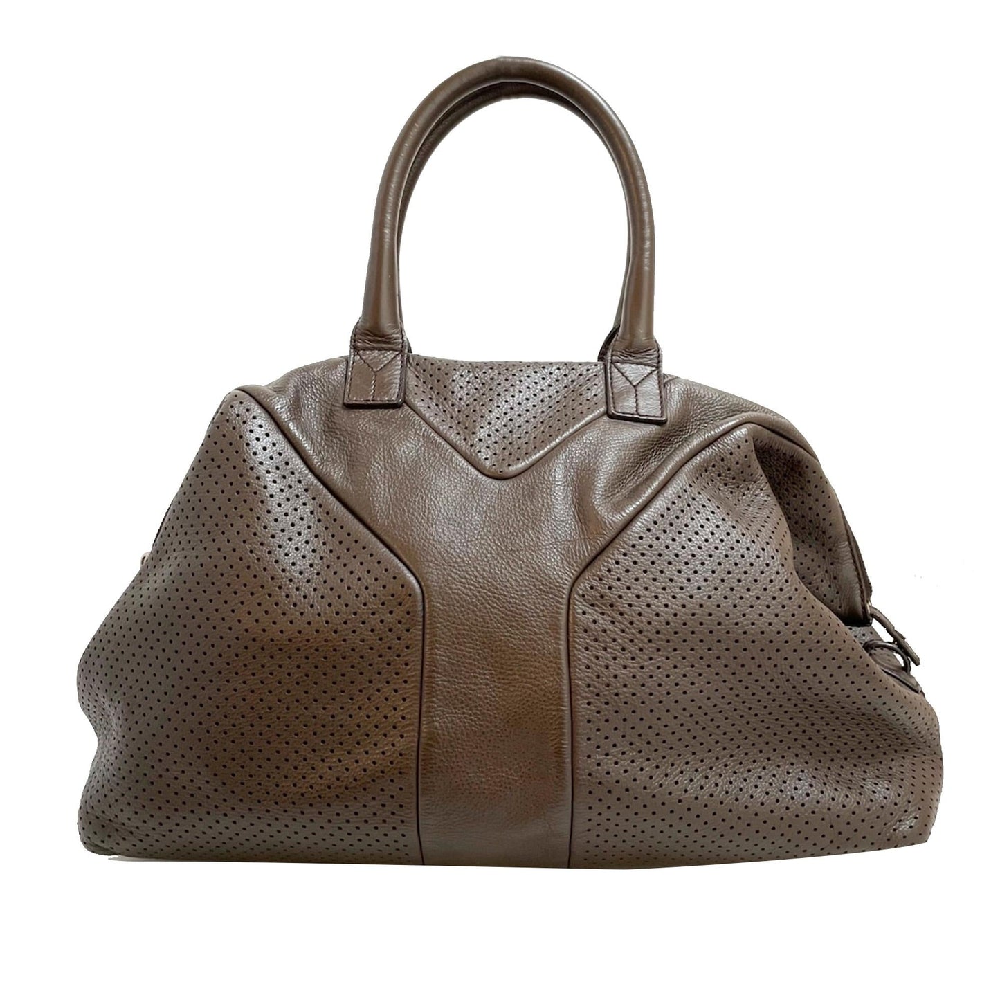 Saint Laurent Perforated Easy Leather Tote Bag (SHG-30978
